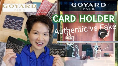 GOYARD CardHolder Authentic vs Fake จุด  